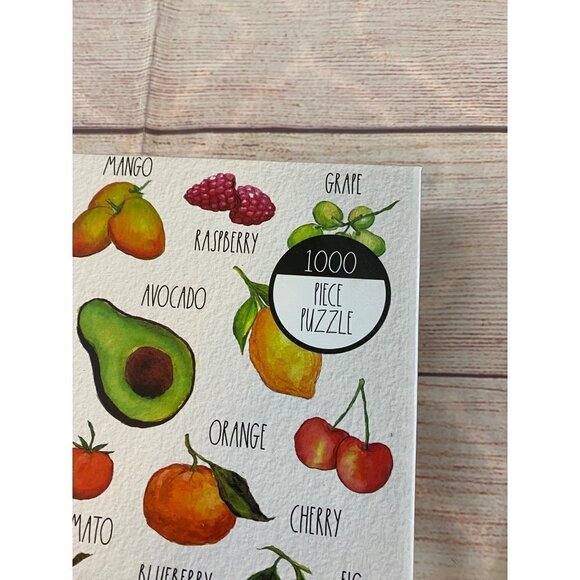 New Sealed Fruit By Rae Dunn 1000 Piece Puzzle - Picture 2 of 11